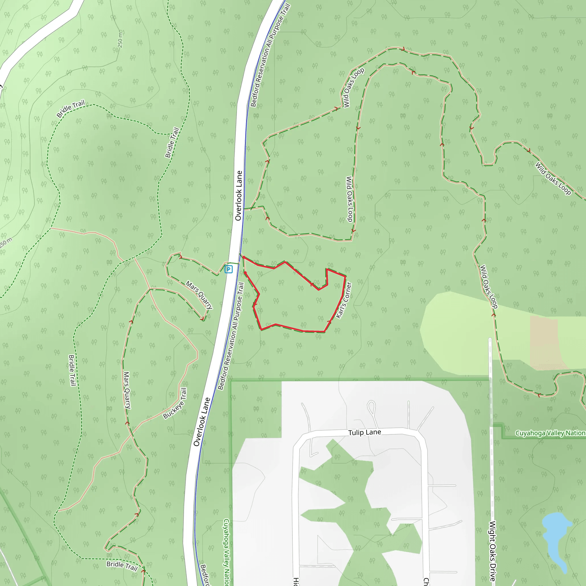 Karl's Corner Loop mobile static map