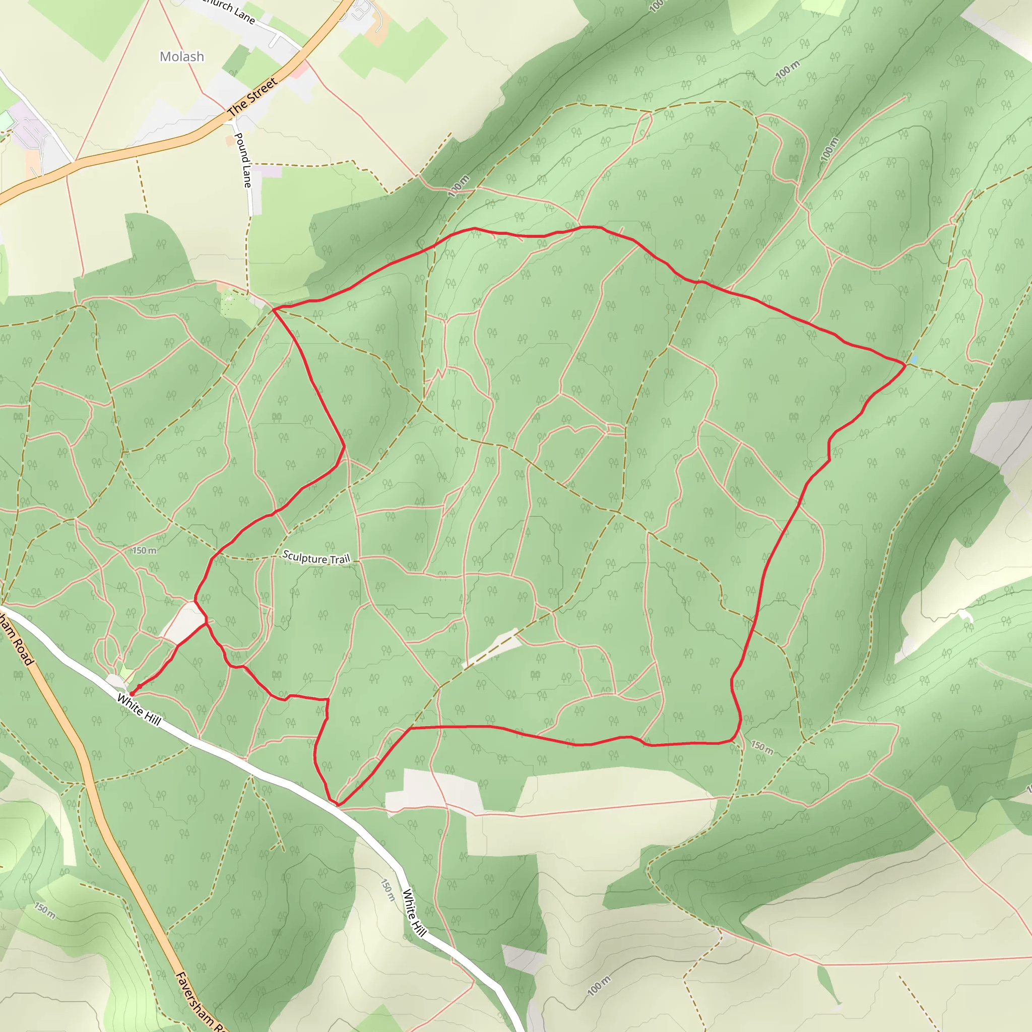 Kings Wood Loop mobile static map