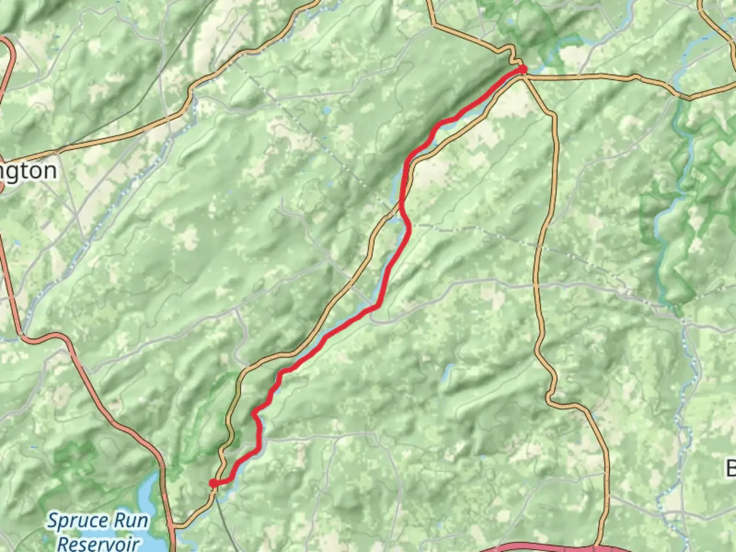 An image depicting the trail Columbia Trail - Long Valley and its surrounding area.