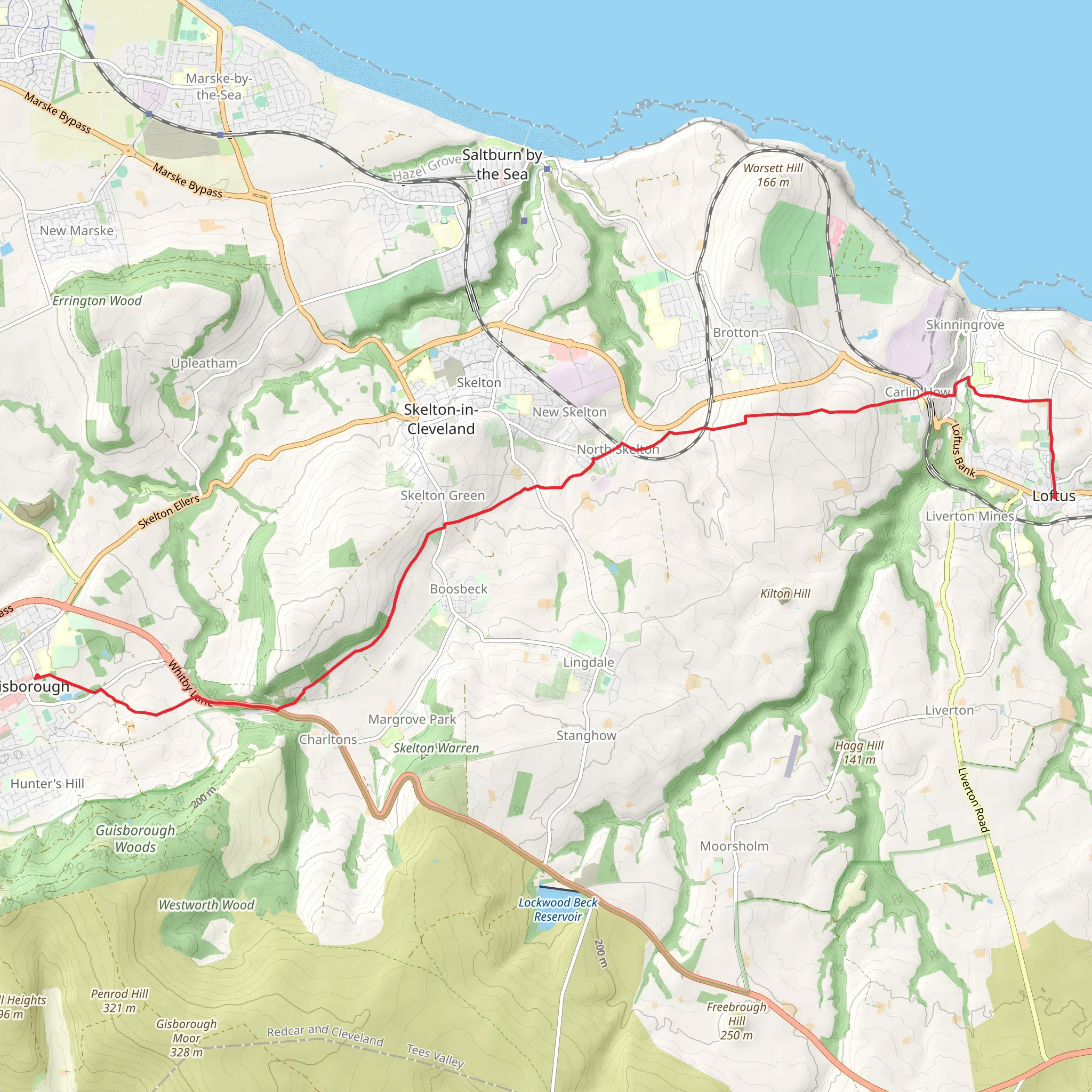 Cleveland Street Walk mobile static map