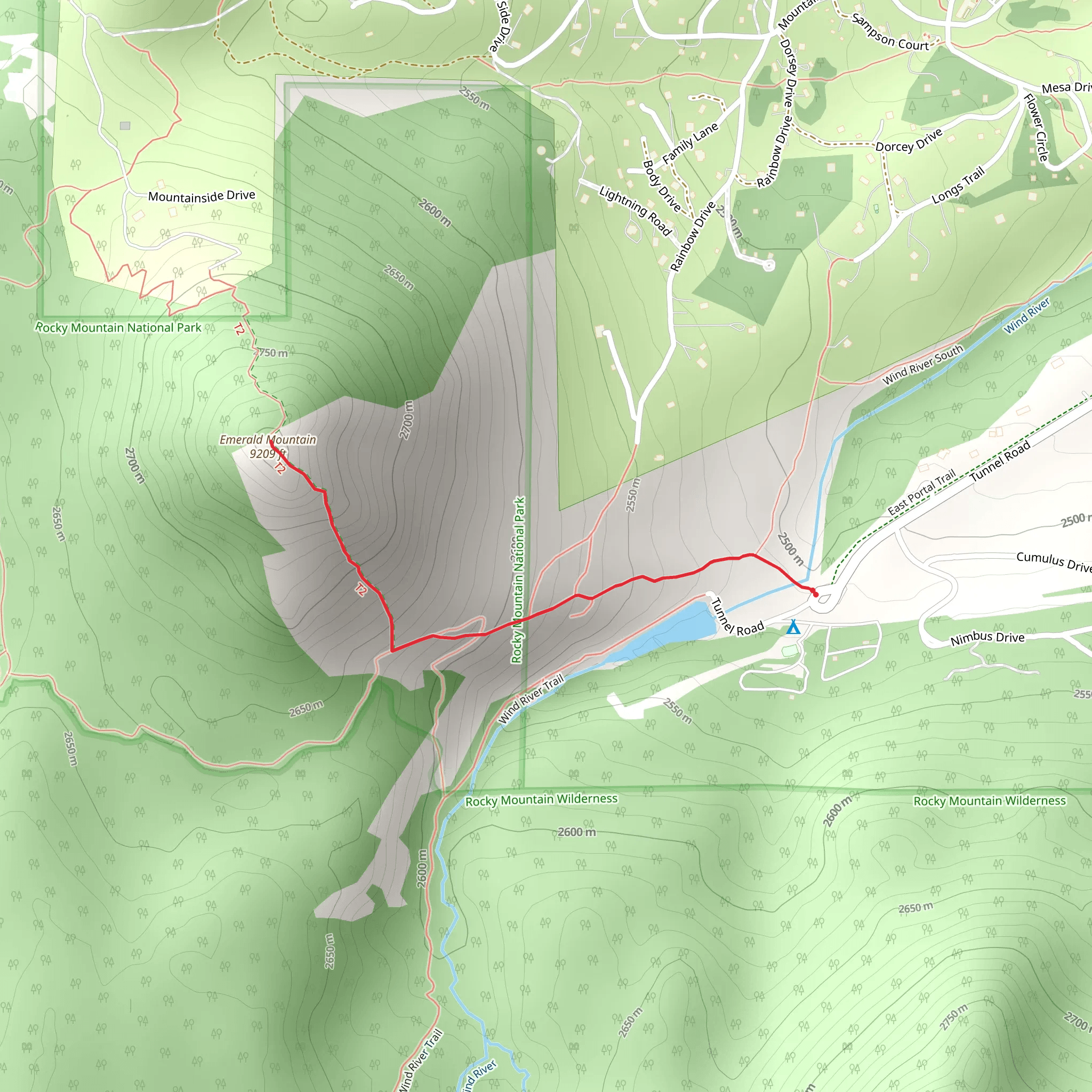Emerald Mountain mobile static map