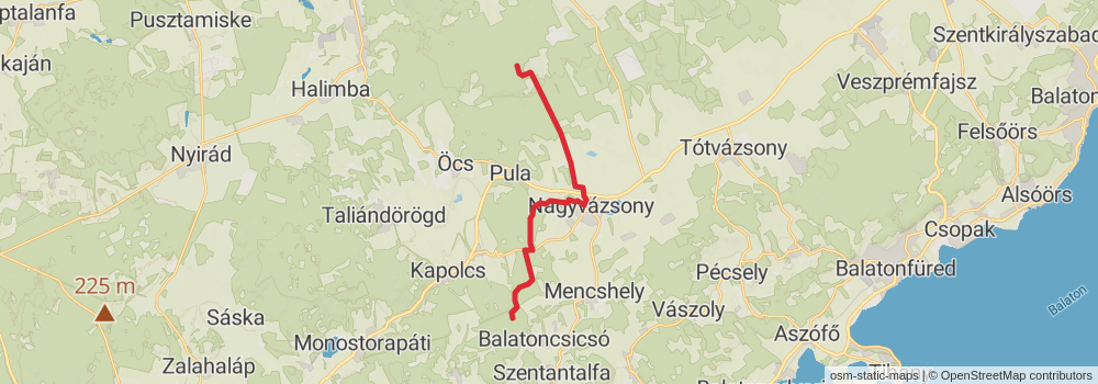 National Blue Trail - OKT stage 15 Map