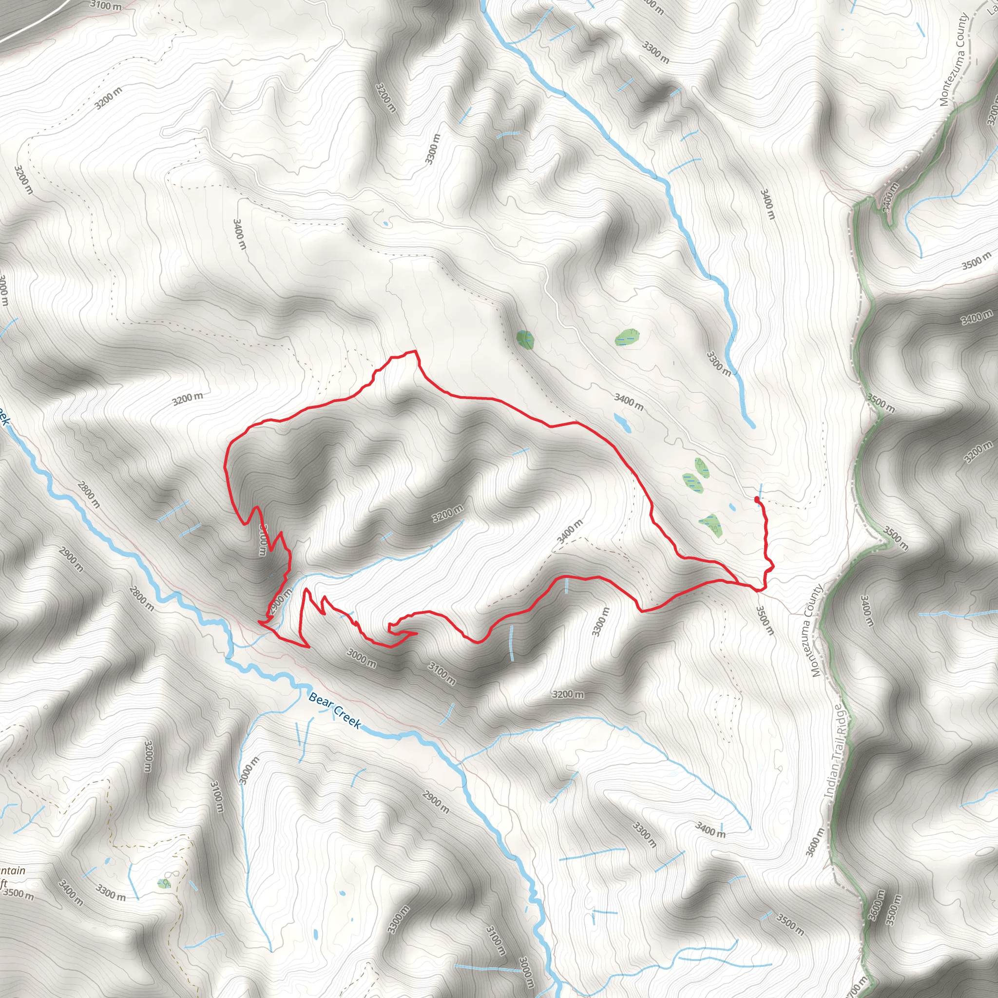Grindstone Loop Trail mobile static map