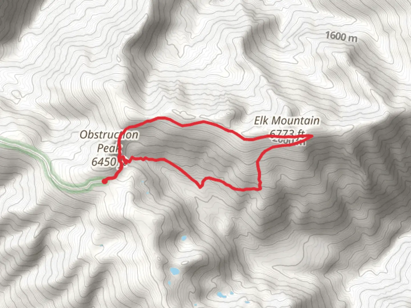 An image depicting the trail Badger Valley Trail and Obstruction Point Deer Park Trail and its surrounding area.