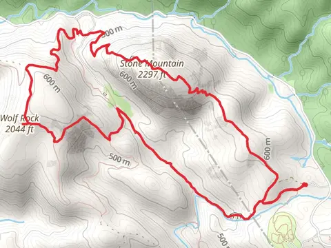 Stone Mountain Loop and Wolf Rock Trail