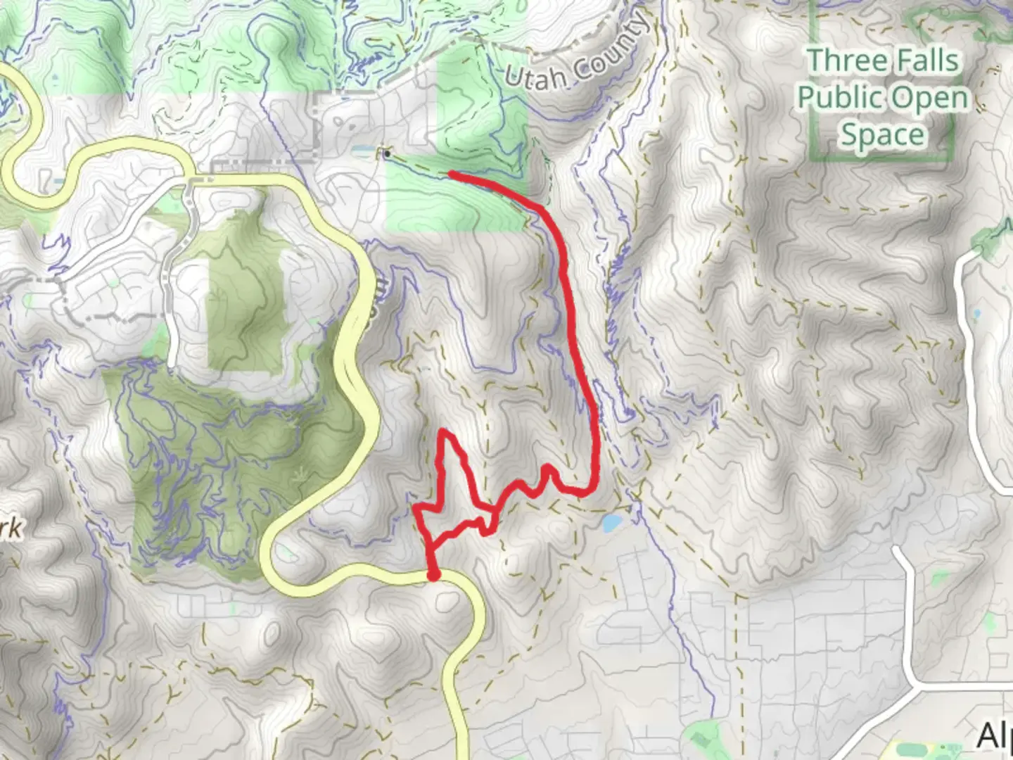 An image depicting the trail Fango Loop and its surrounding area.