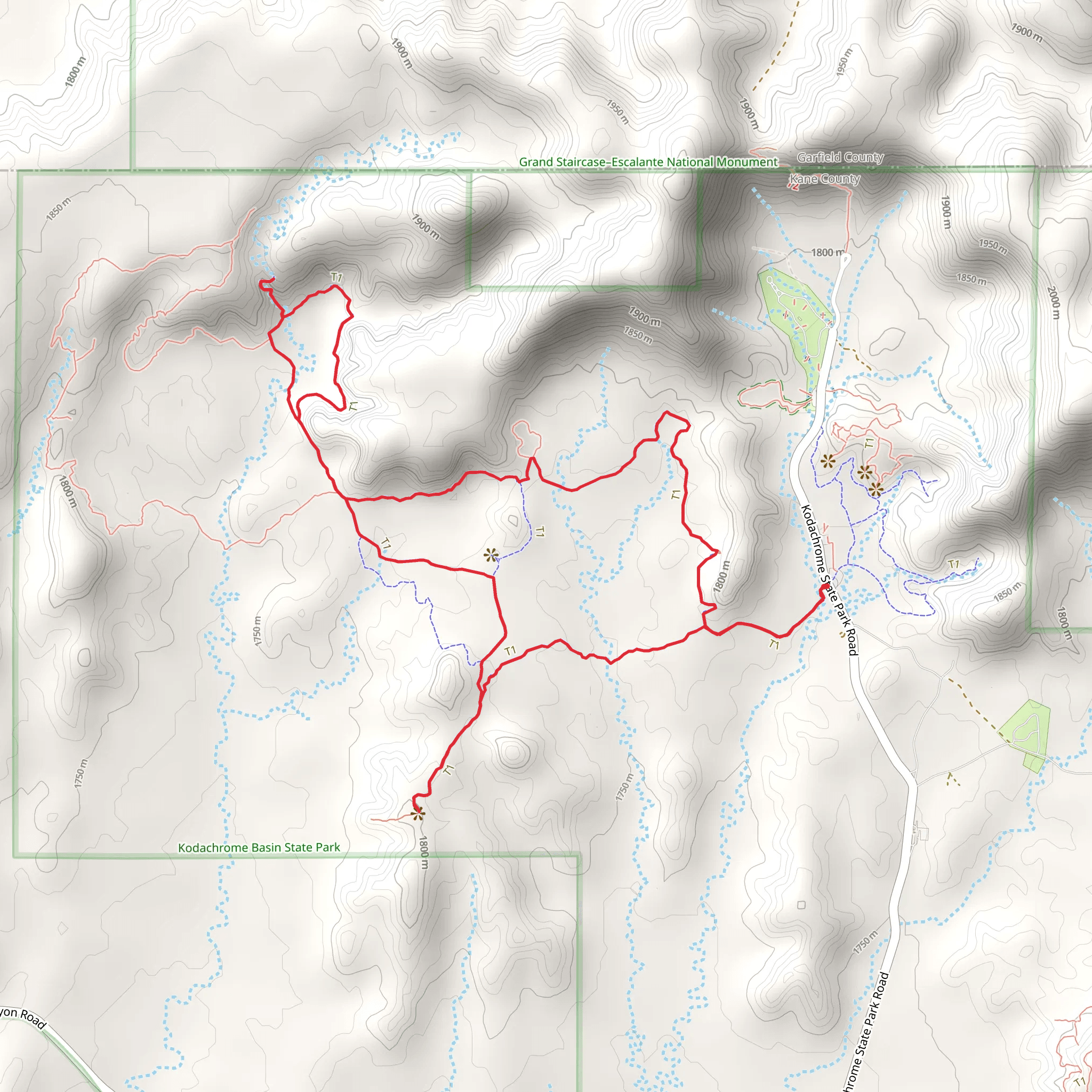 Panorama Long Loop Trail mobile static map