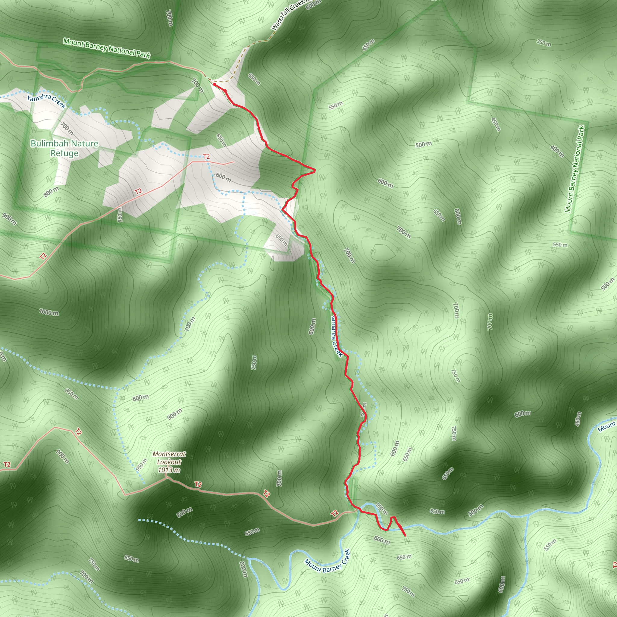 Upper Portals Track mobile static map