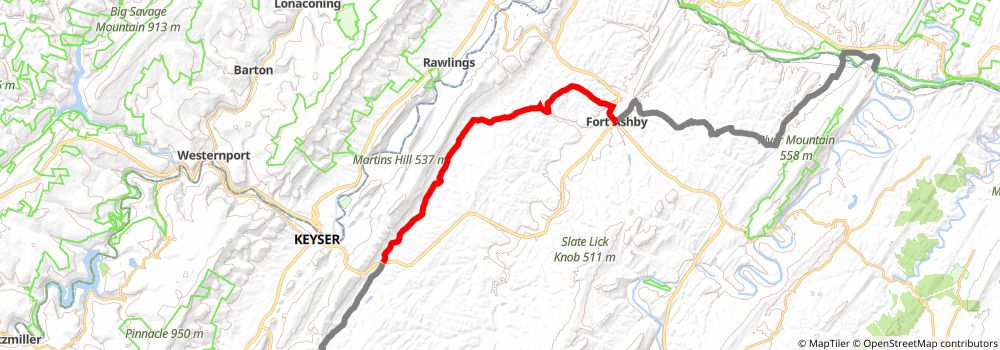 American Discovery Trail South Route stage 26 Map