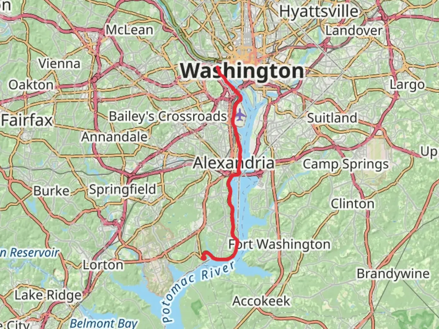 An image depicting the trail Mount Vernon Trail and its surrounding area.