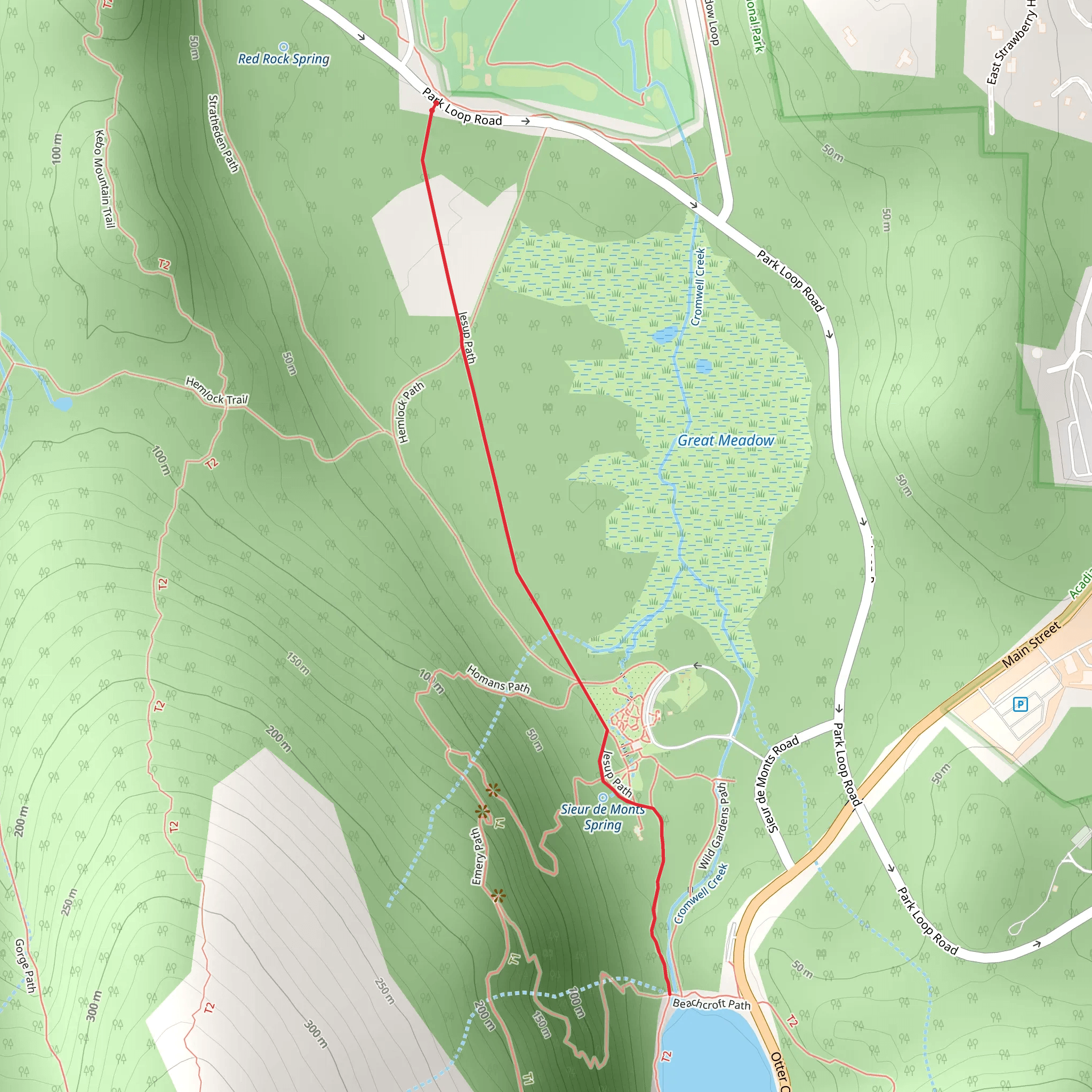 Jesup Path Trail mobile static map
