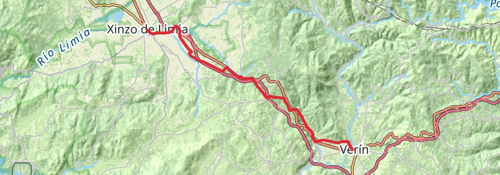 Camino Portugues do Interior stage 14 Map
