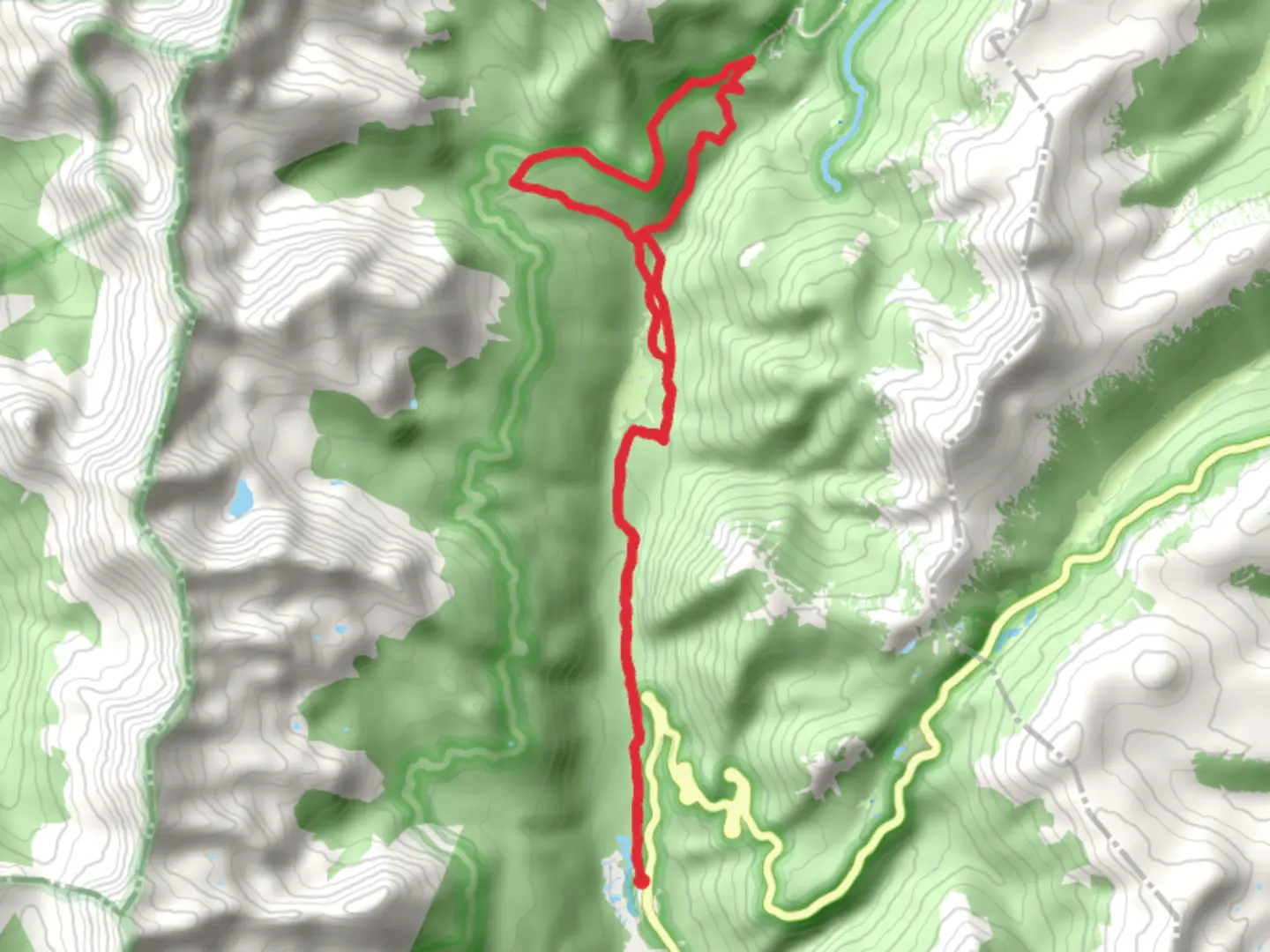 An image depicting the trail Colorado River, Thunder Pass and Grand Ditch Loop Trail and its surrounding area.