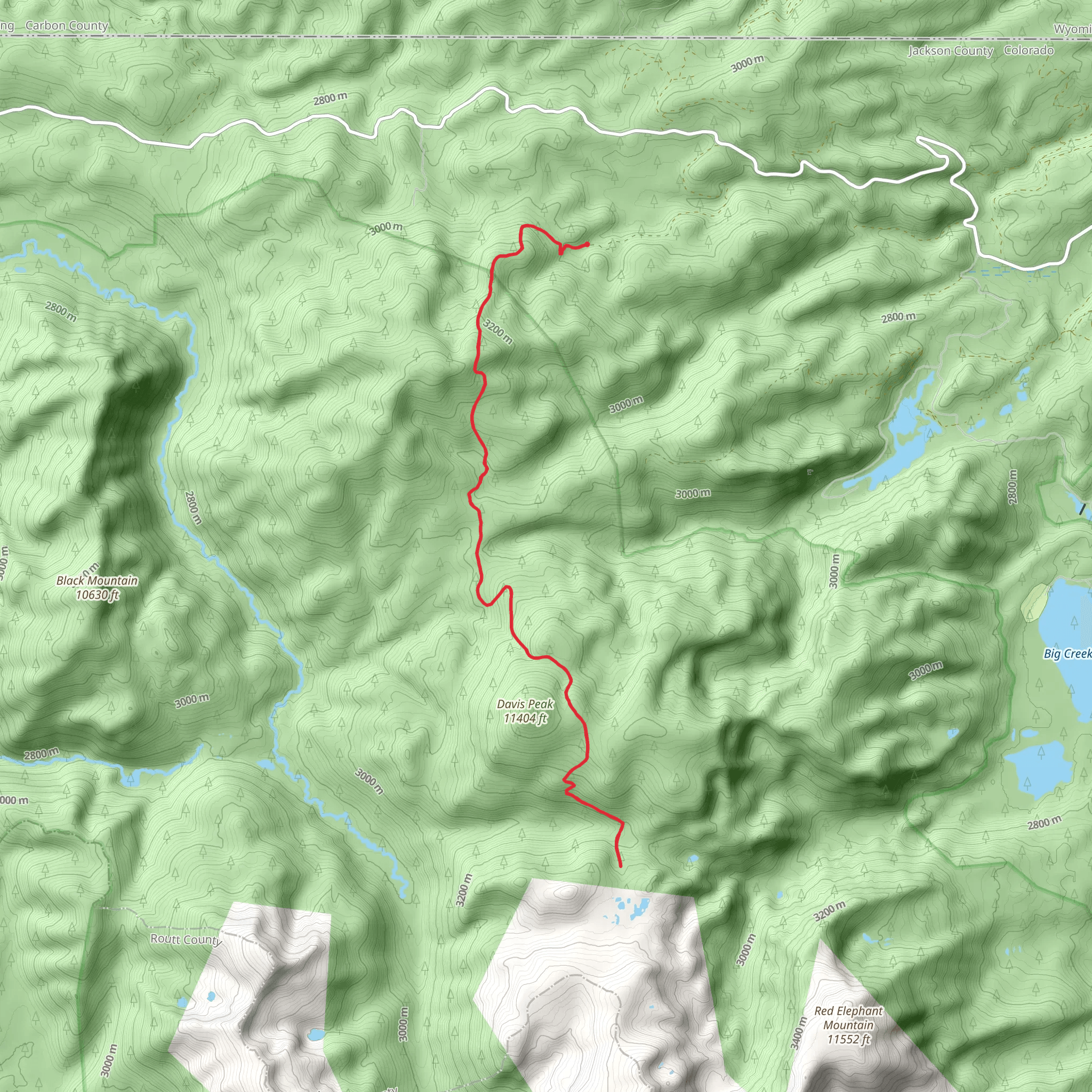 Buffalo Ridge Trail mobile static map