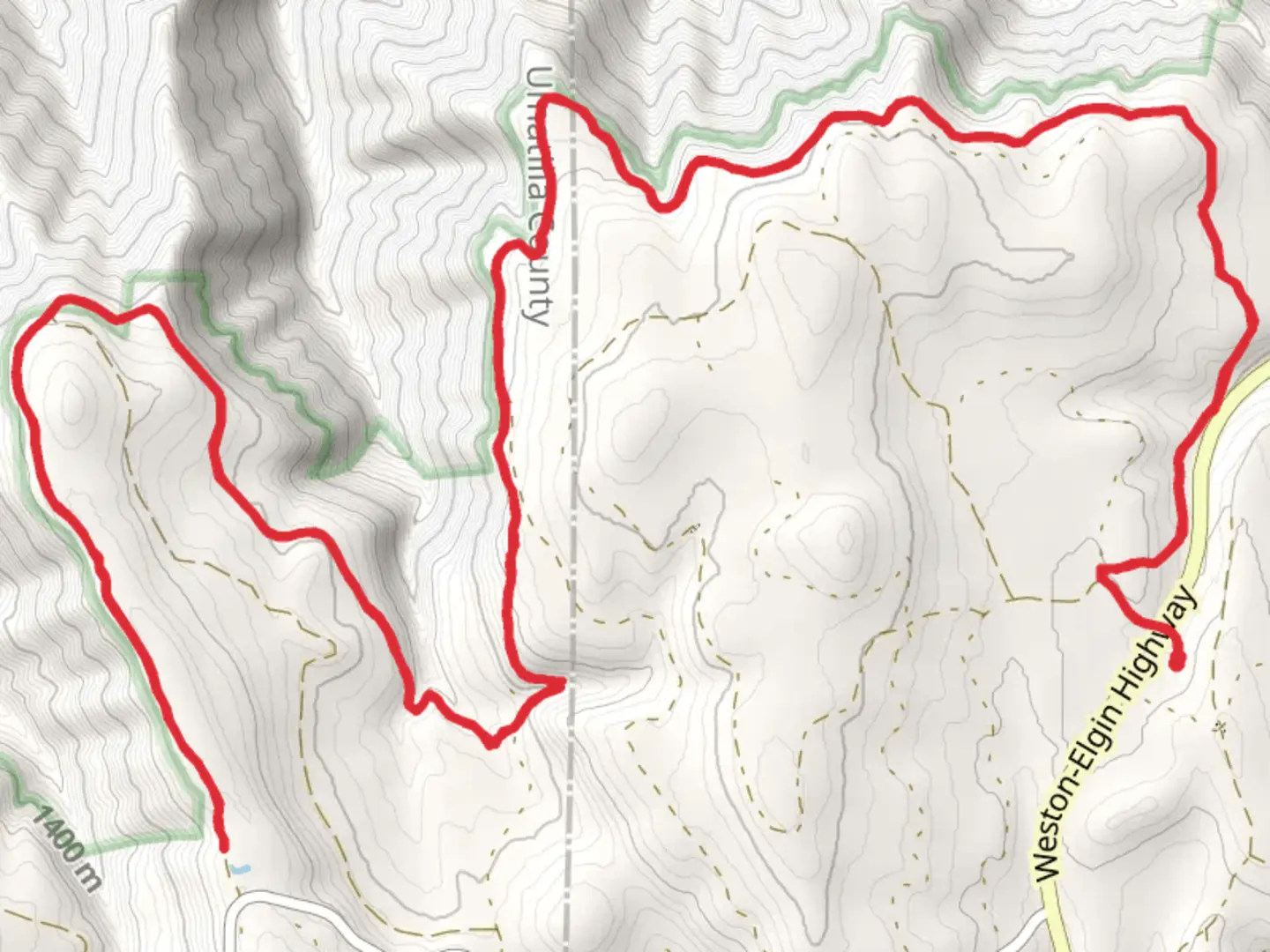 An image depicting the trail Umatilla Rim Trail and its surrounding area.