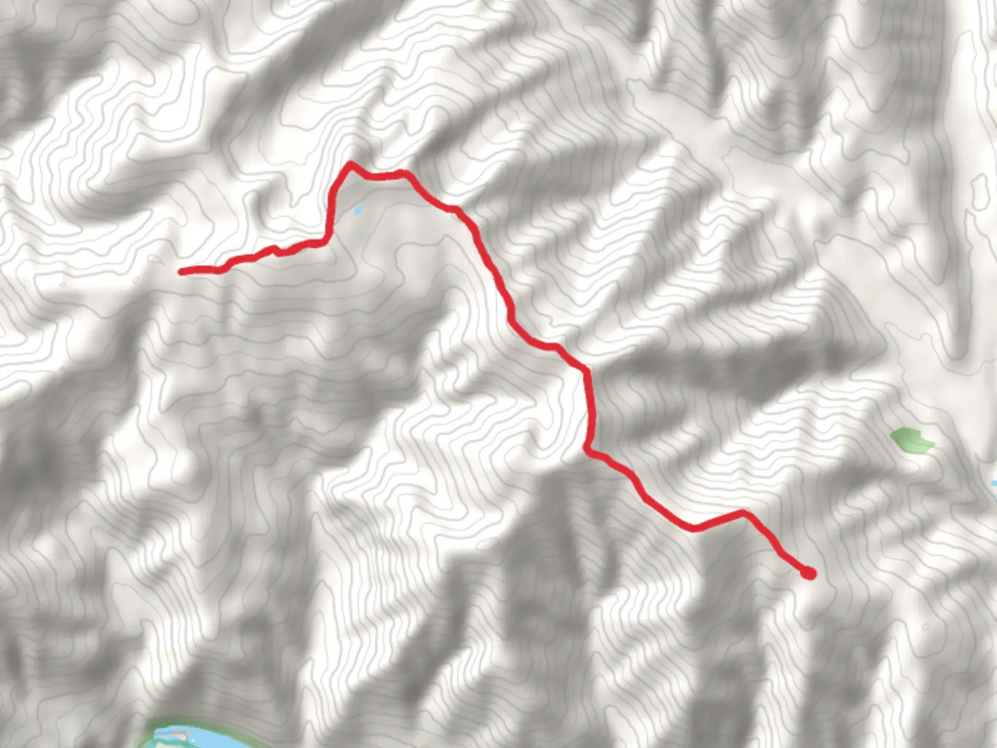 An image depicting the trail China Rim Mountain and Flagstaff Mountain Trail and its surrounding area.