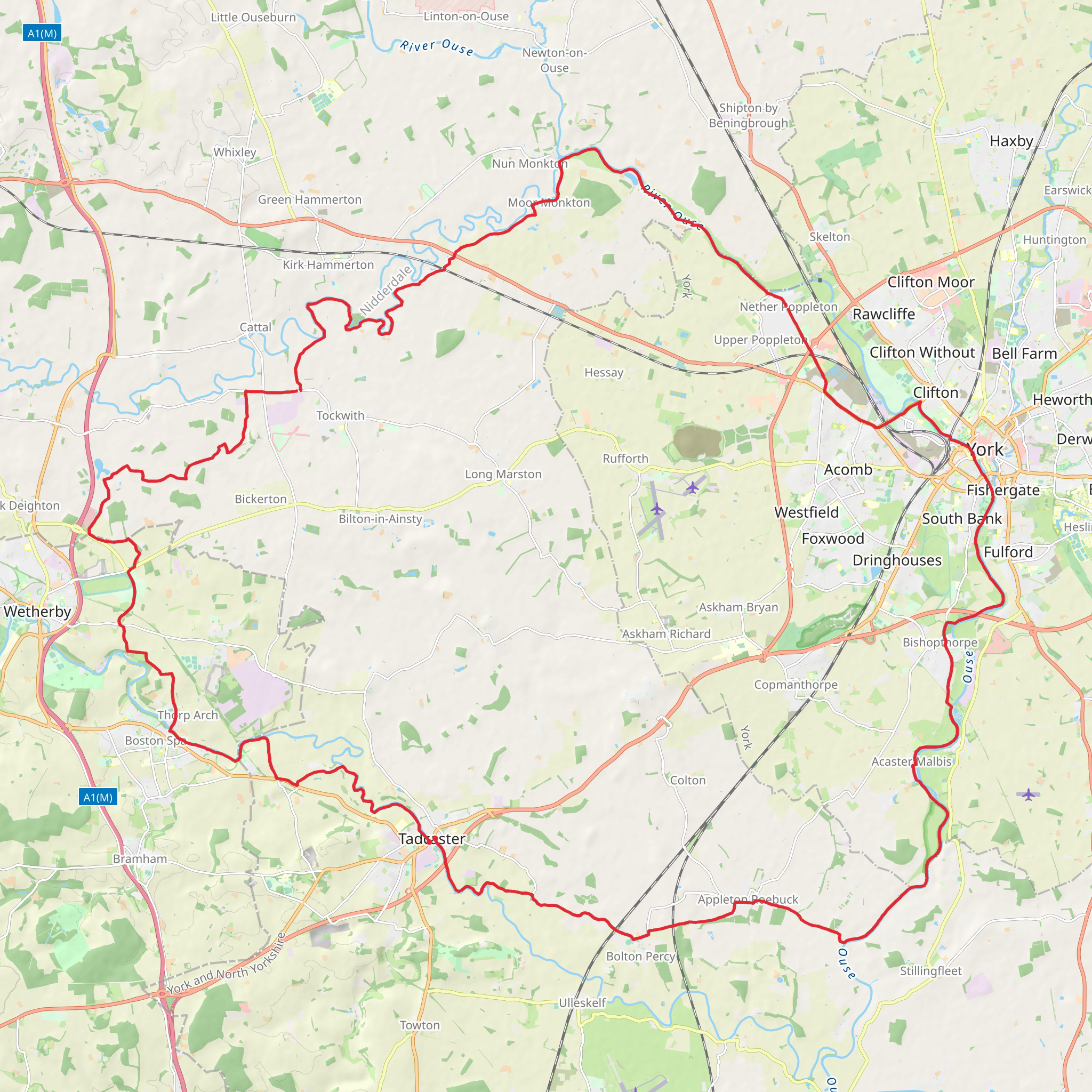 Ainsty Bounds Walk mobile static map