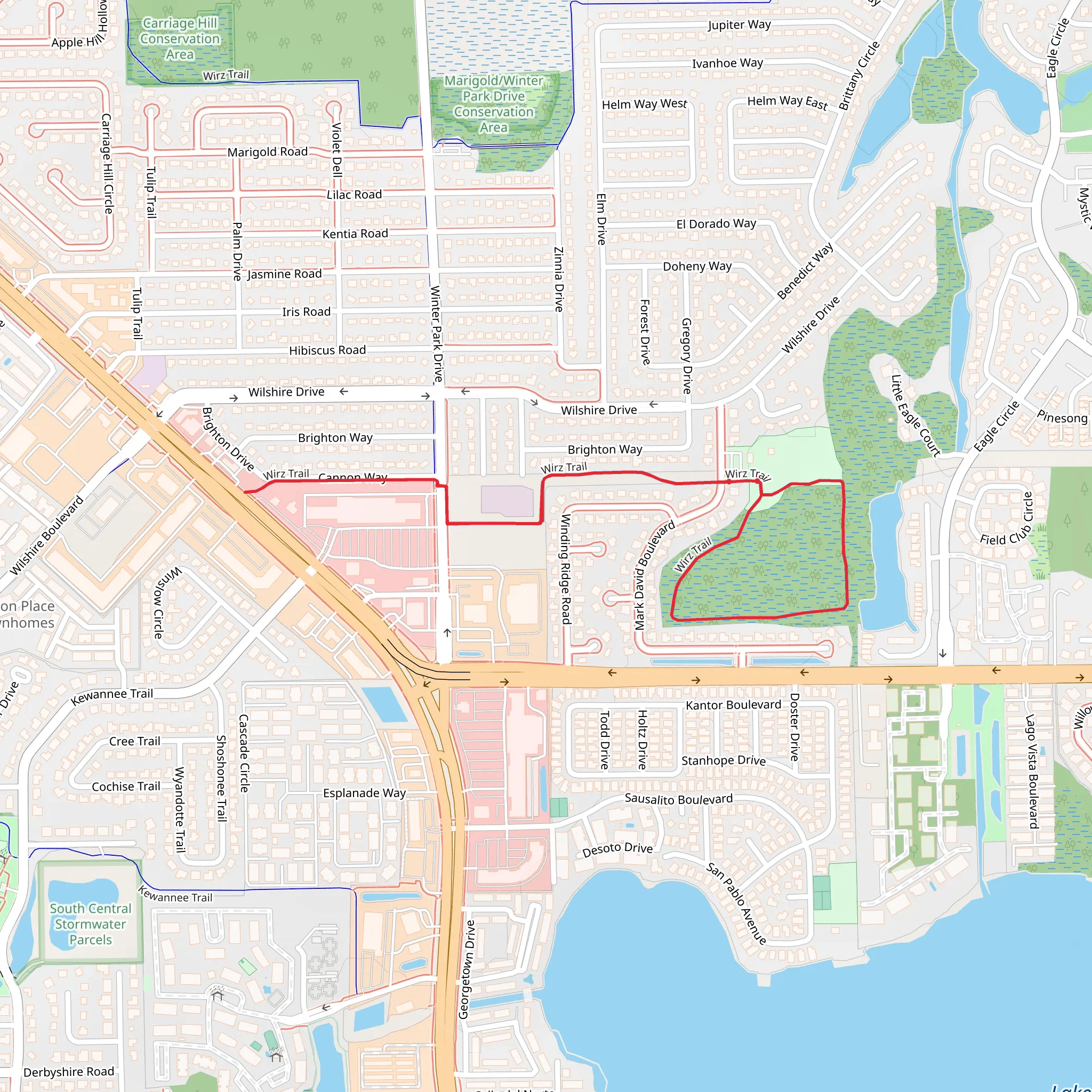 Wirz Trail mobile static map