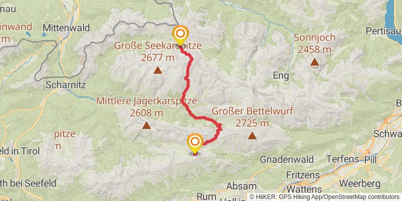 Adlerweg stage 10 Map