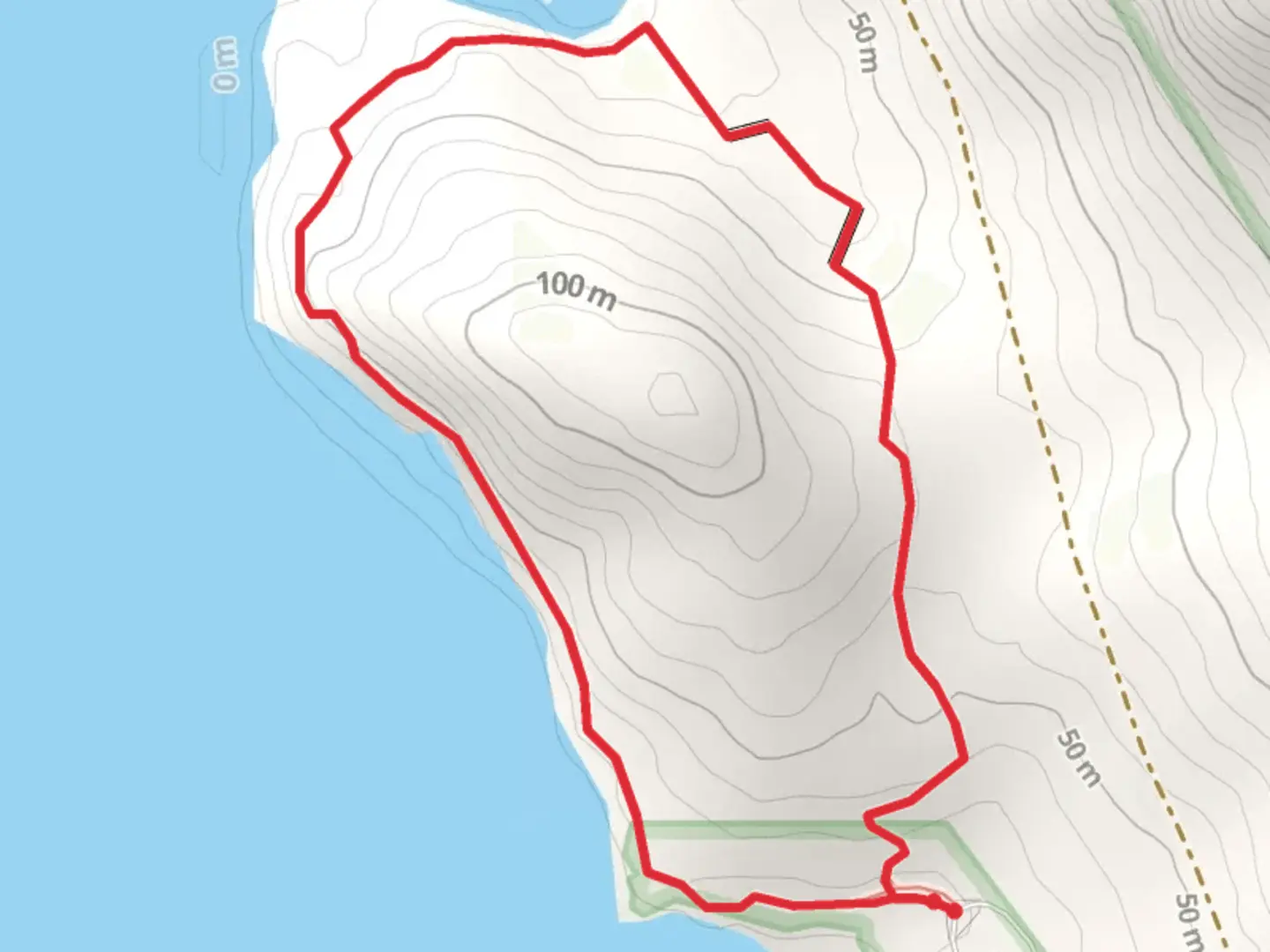 An image depicting the trail Mosquito Cove Trail and its surrounding area.