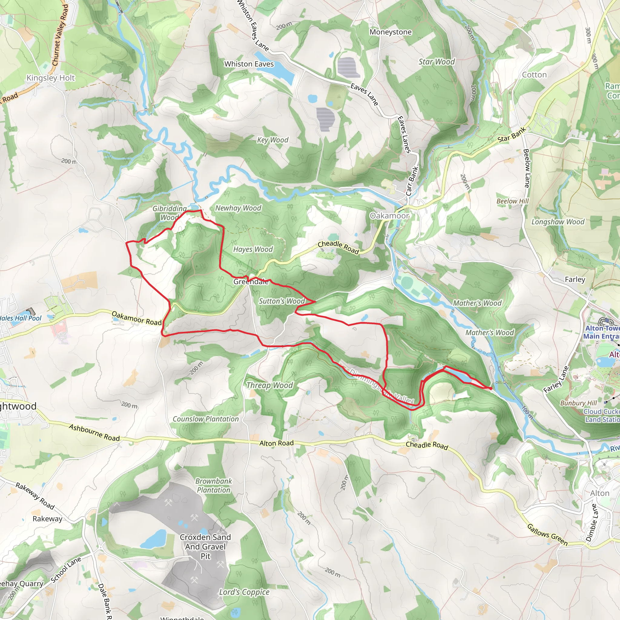 National Trust - Hawksmoor Short Loop mobile static map