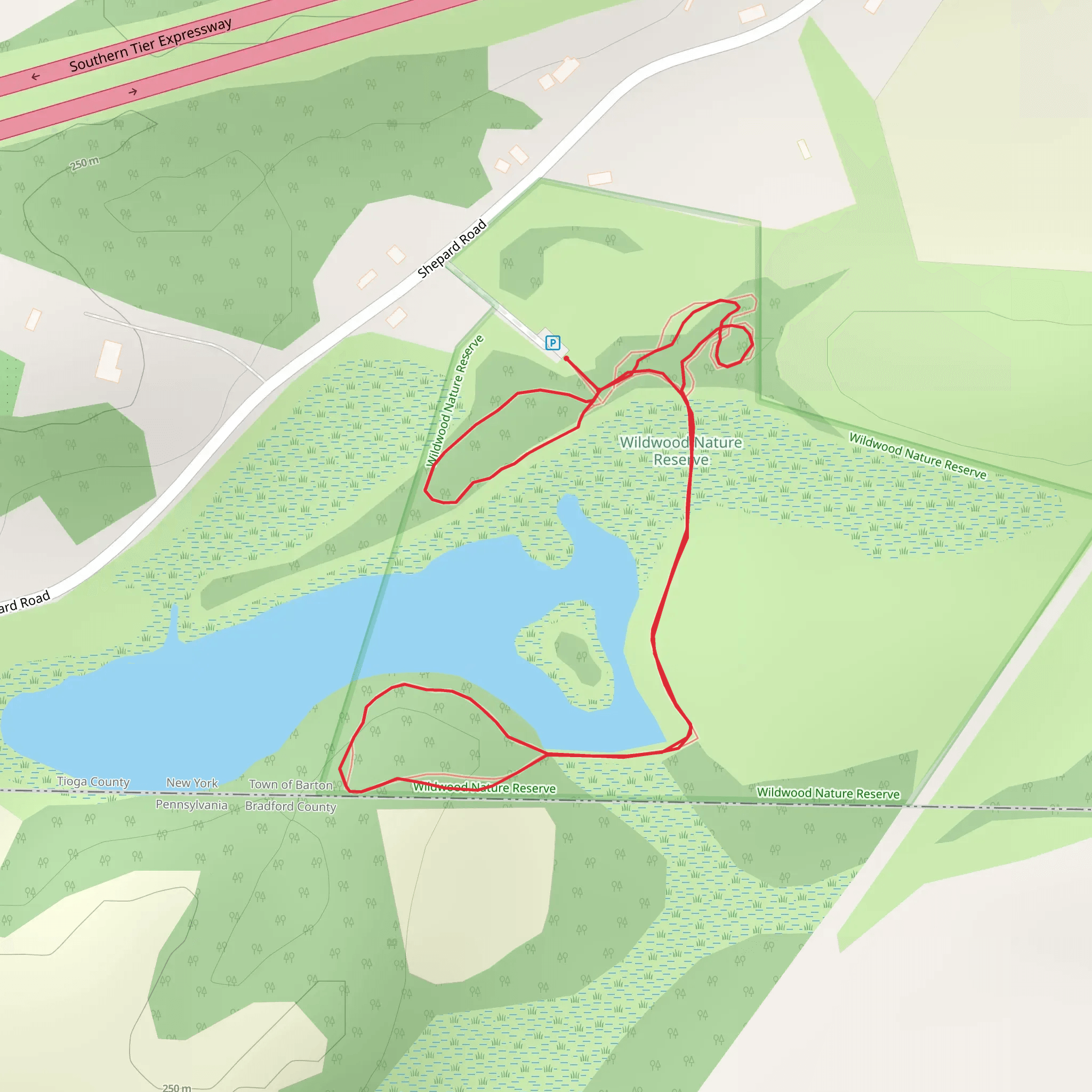 Shepard Road Loop mobile static map