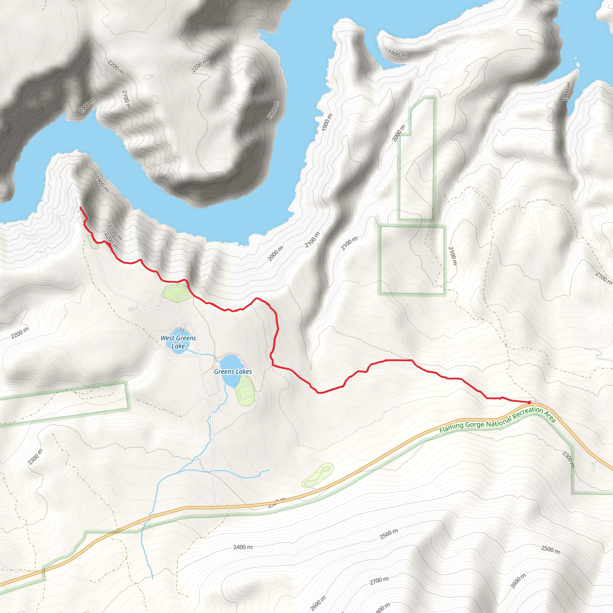 Canyon Rim Trail mobile static map