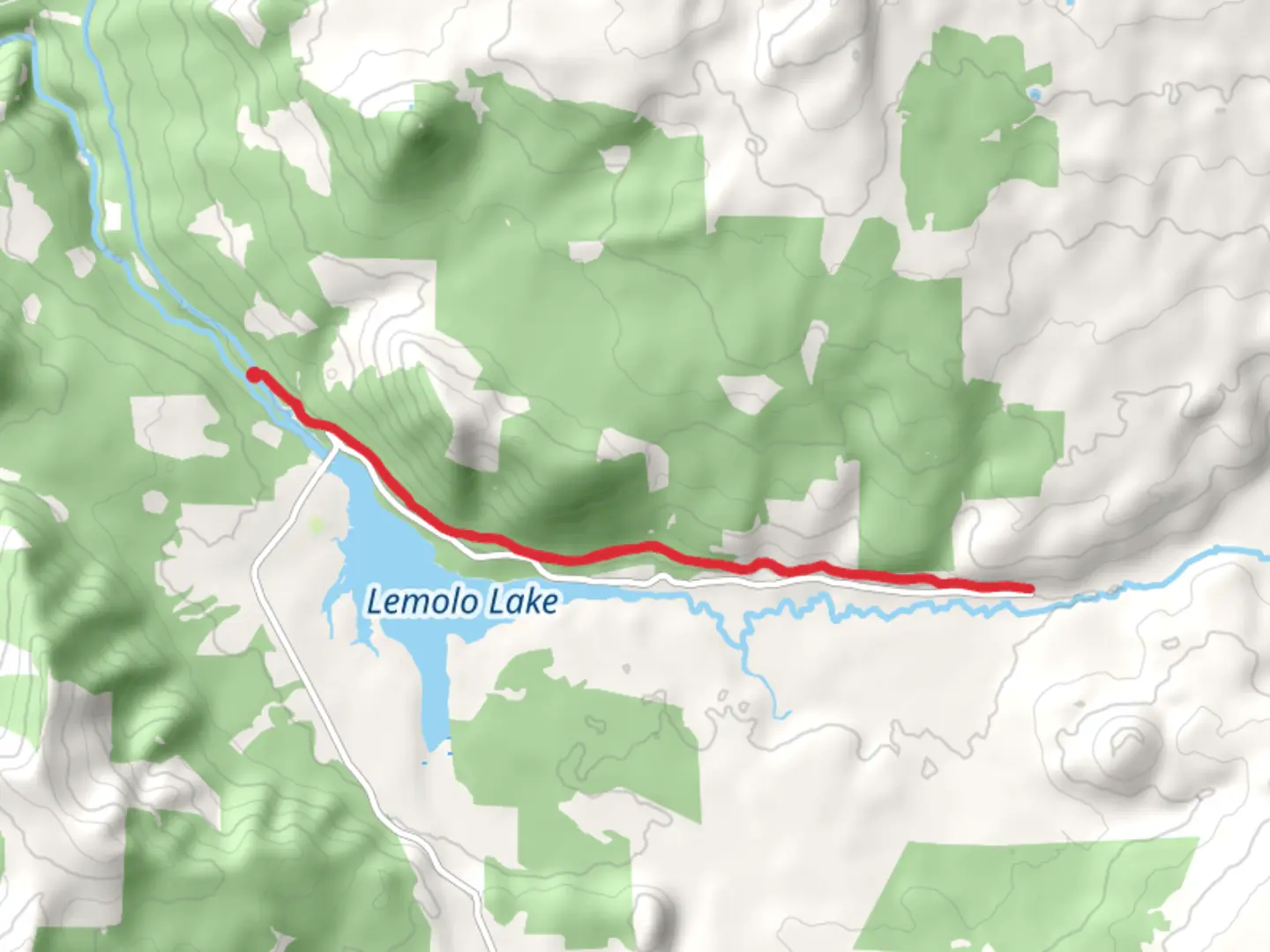 An image depicting the trail North Umpqua Trail - Lemlo Lake and its surrounding area.