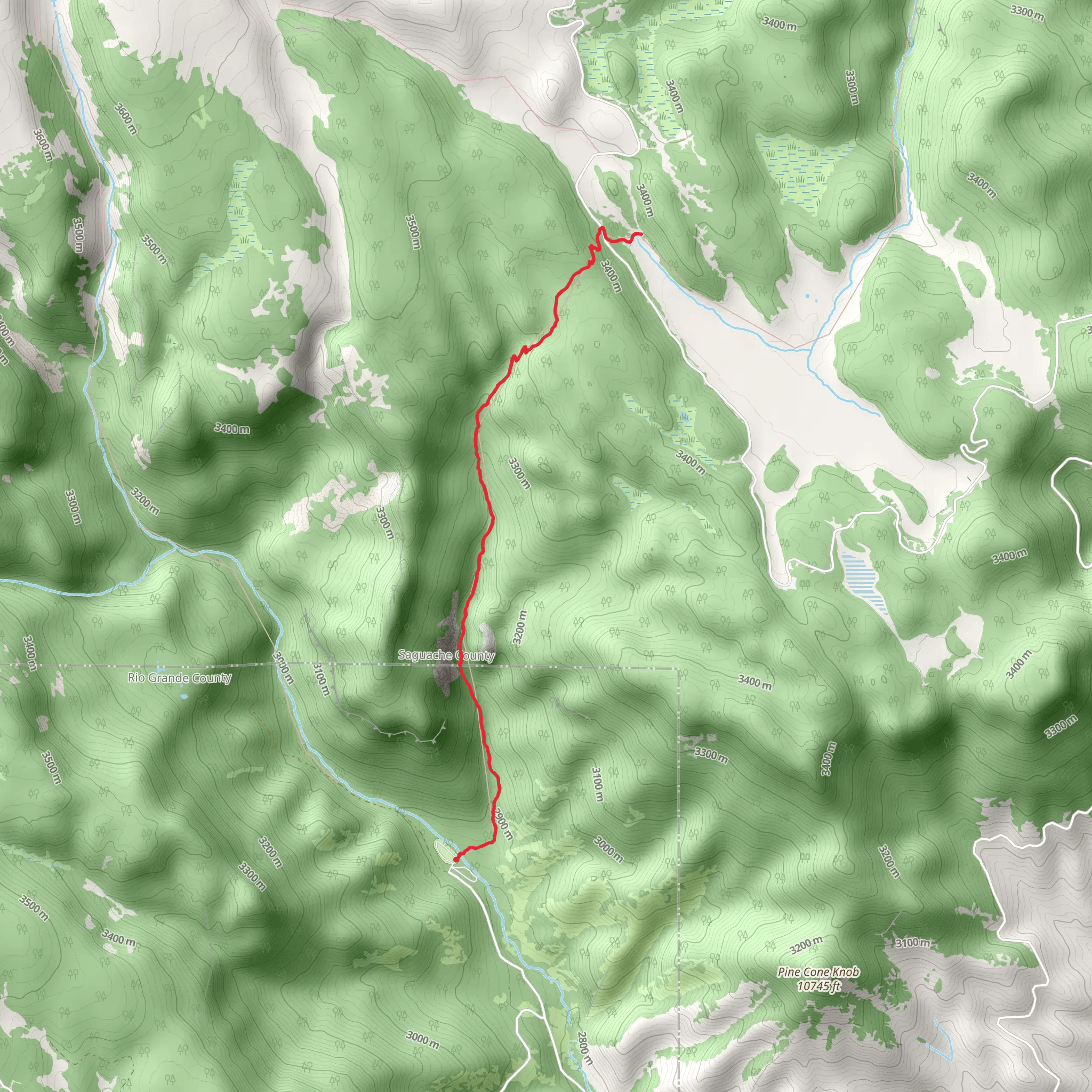 Cathedral Trail mobile static map