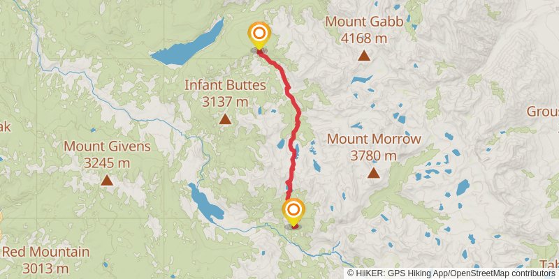 John Muir Trail stage 10 Map