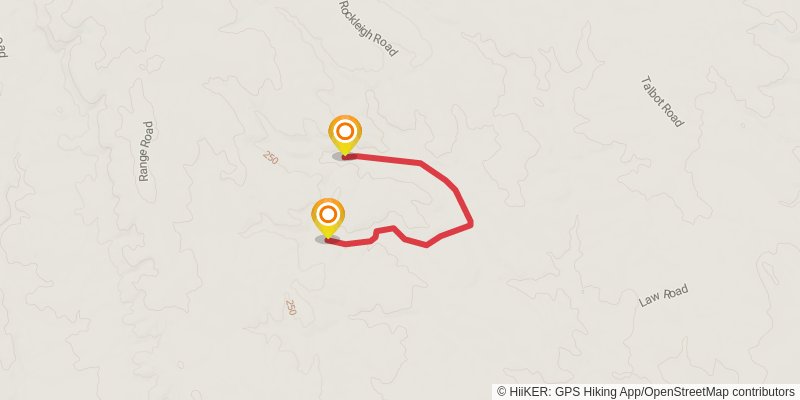 Lavender Federation Trail alt 1 Map
