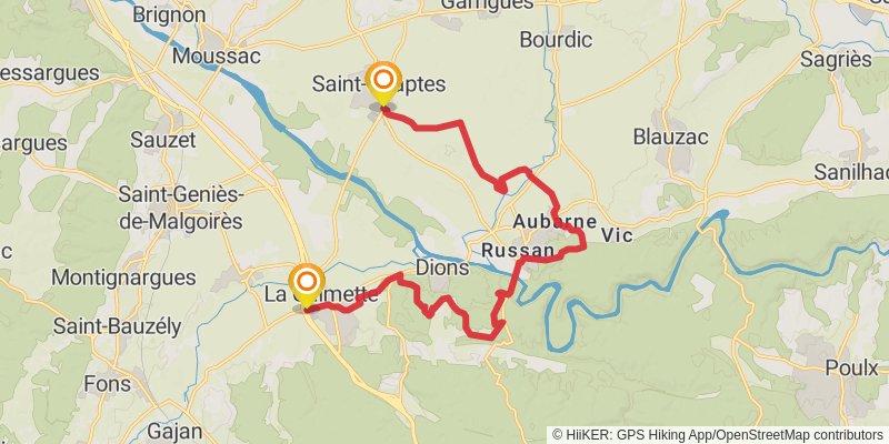 GR 700 - Regordane Way stage 3 Map