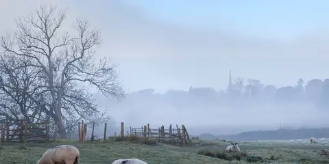 An image depicting the trail Heart of England Way and its surrounding area.