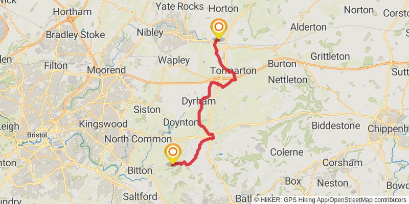 Cotswold Round stage 9 Map