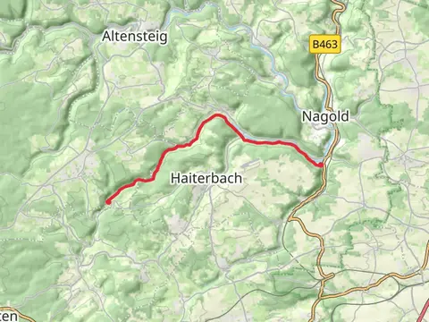 Hohe Fichten to Iselshausen via Doebele-Beihingen-Oberschwandorf
