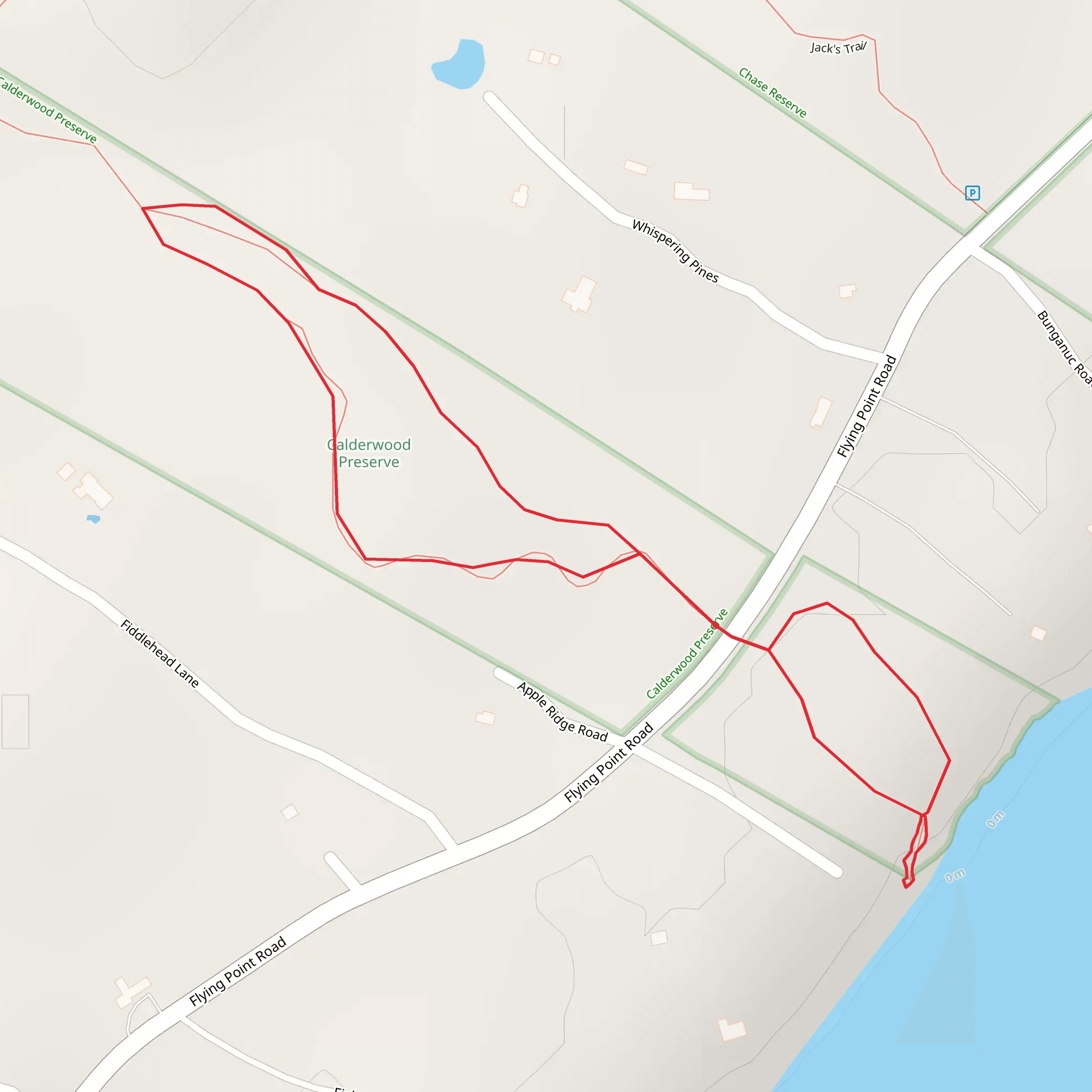 Flying Point Road Loop mobile static map
