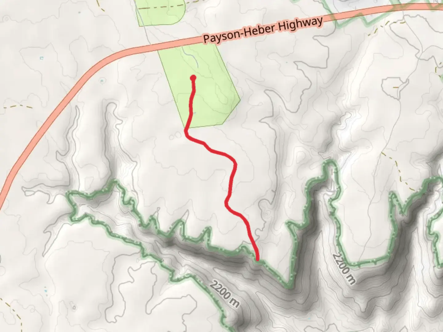 An image depicting the trail Back Alley Out and Back and its surrounding area.