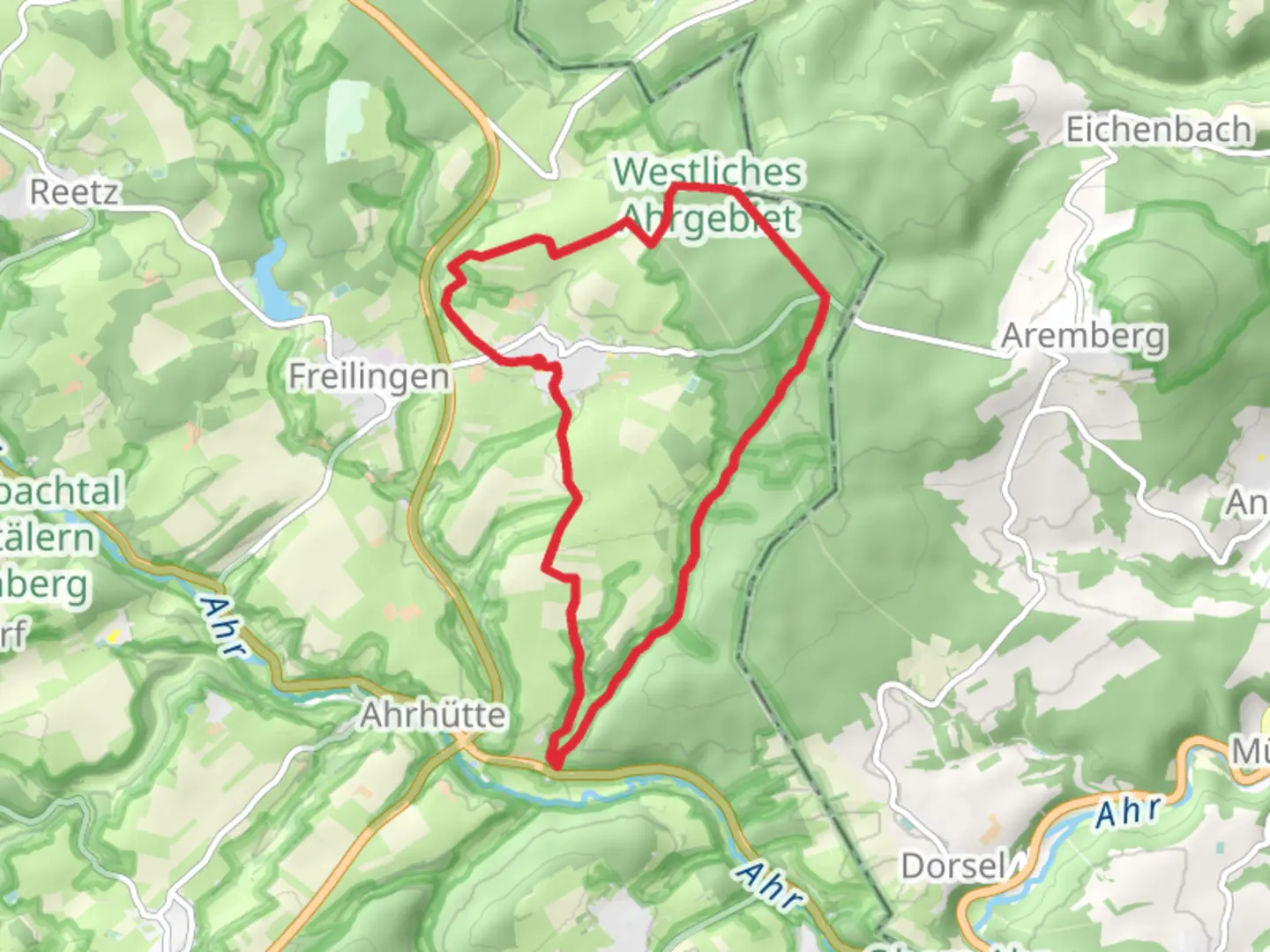 An image depicting the trail EifelSchleife Durchs Auelbachtal and its surrounding area.