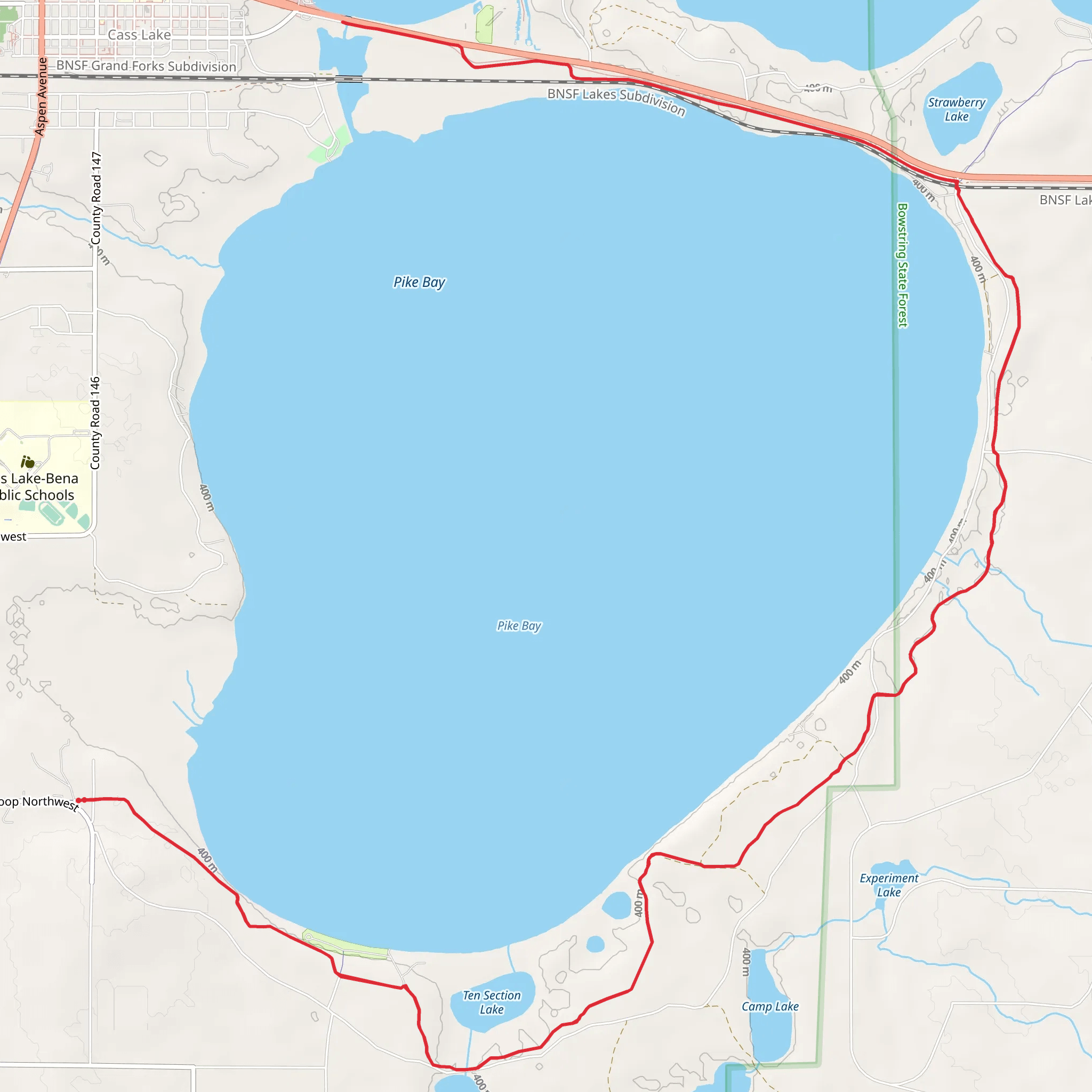 Migizi Trail mobile static map