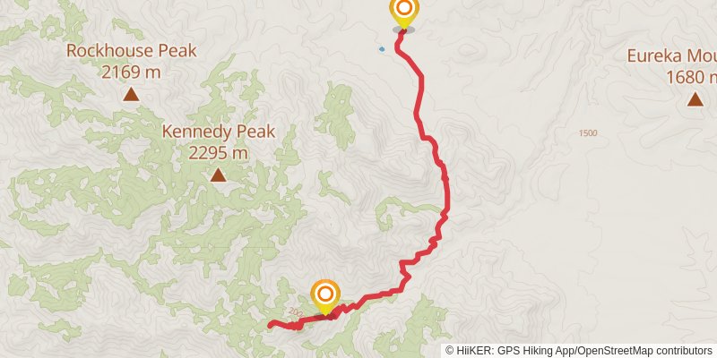Paddy’s River Trail stage 2 Map