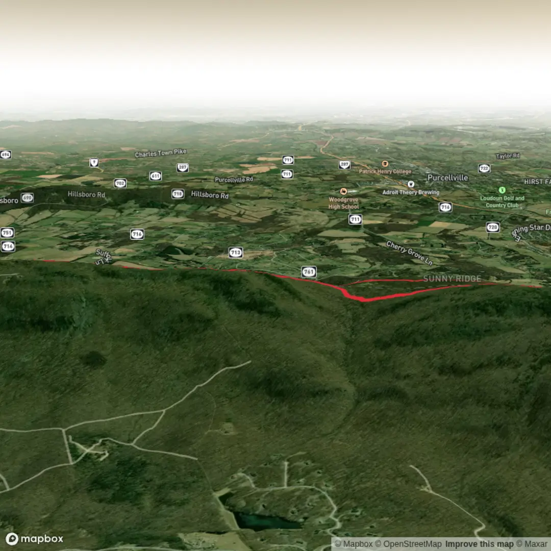 An image depicting the trail Wilson Gap and Blackburn Trail and its surrounding area.