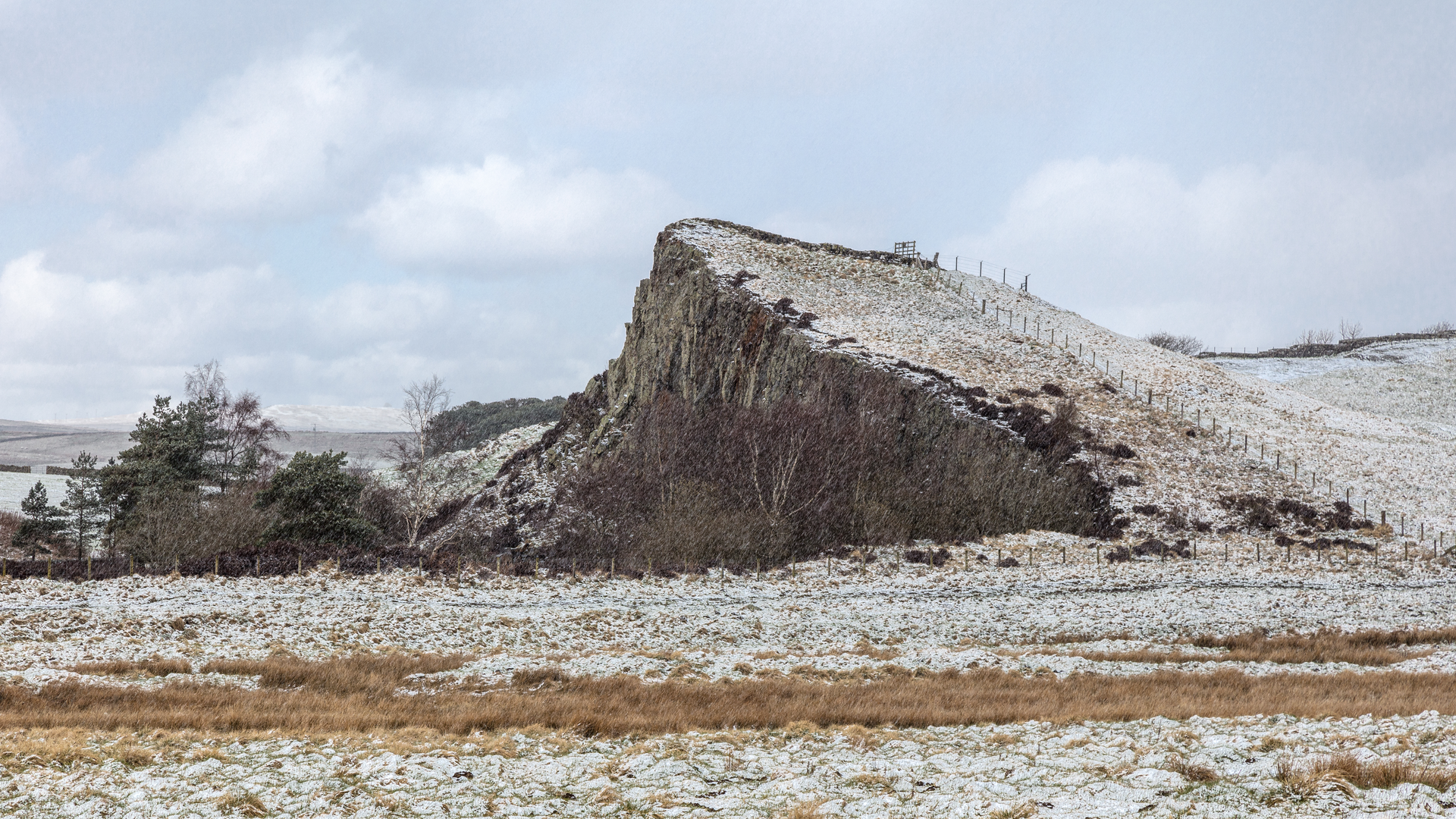An image depicting the trail Cawfields Quarry Circular and its surrounding area.