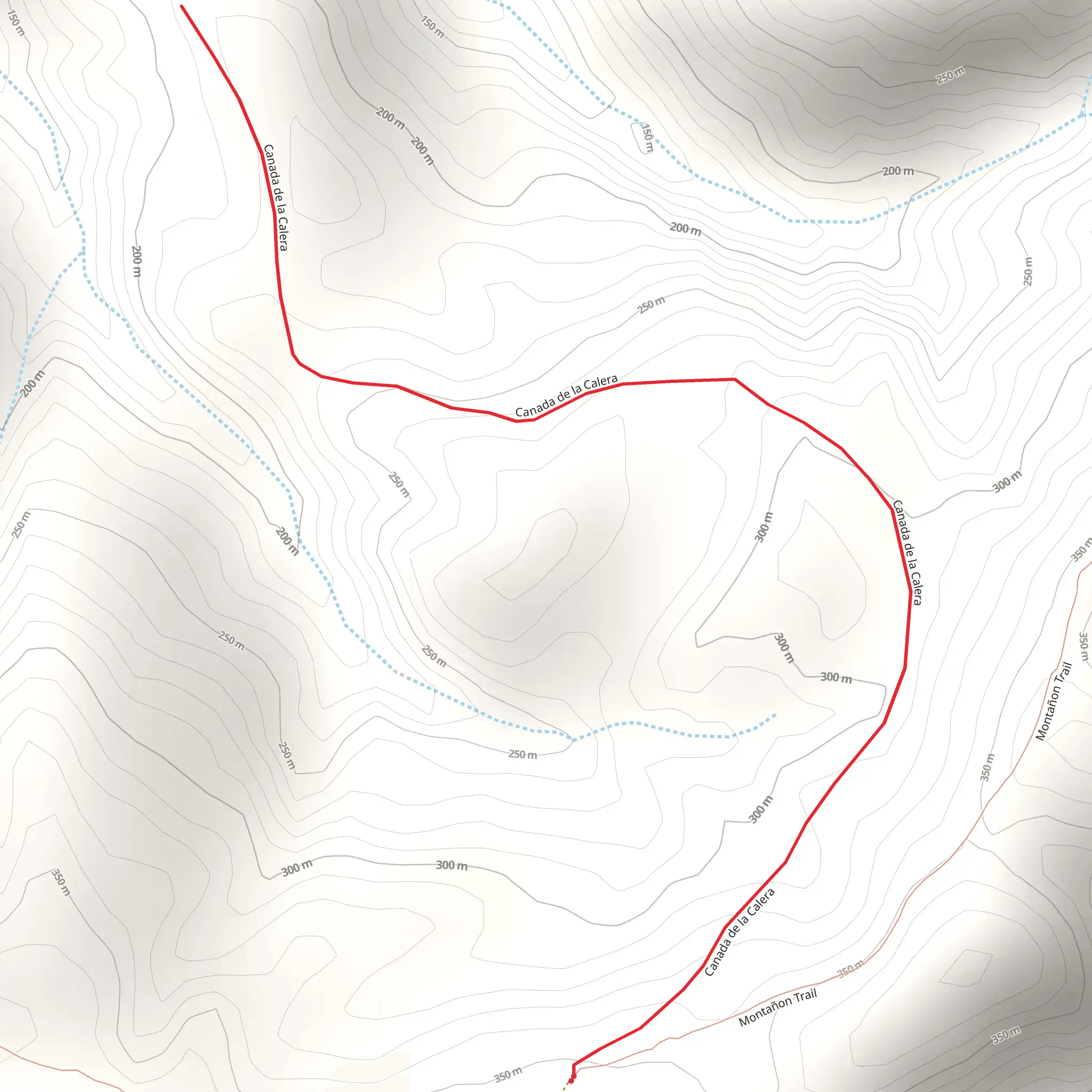 Canada de la Calera Trail mobile static map