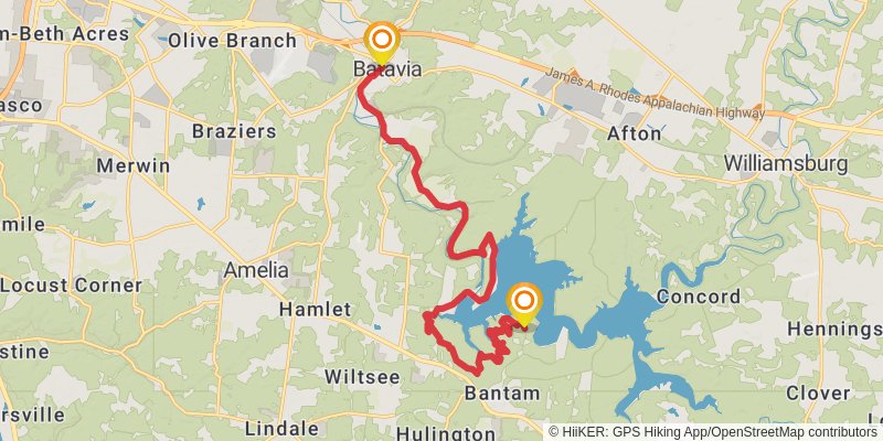North Country Trail - Ohio stage 25 Map