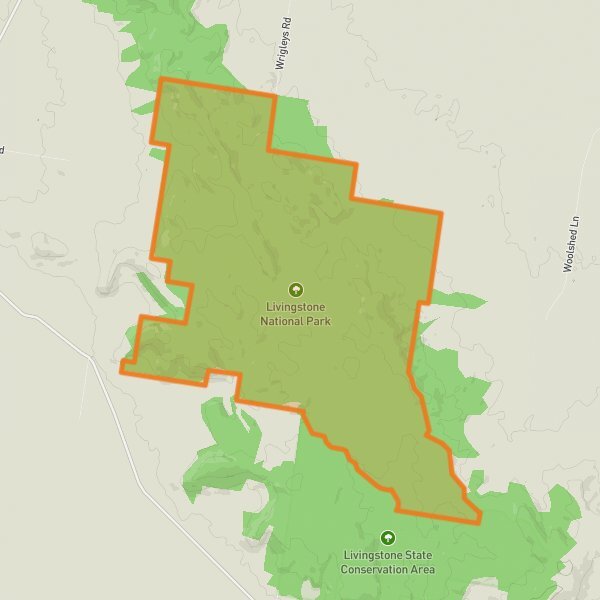 Livingstone National Park mobile static map