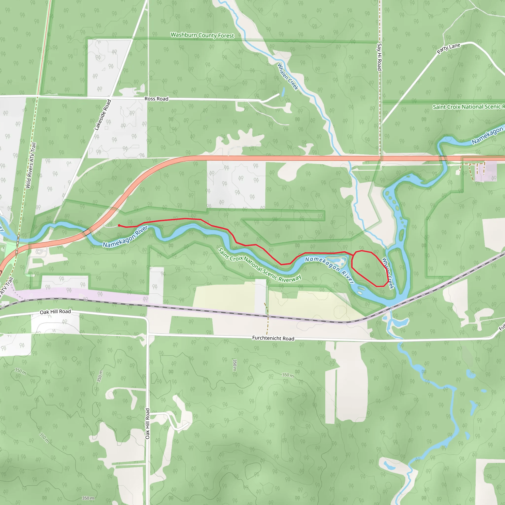Trego Nature Trail mobile static map