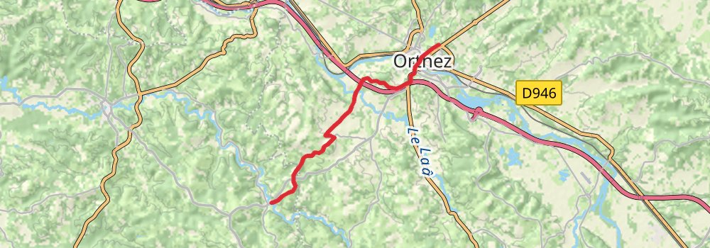 Camino Strasbourg-Saint Jean Pied de Port via Vézelay stage 71 Map