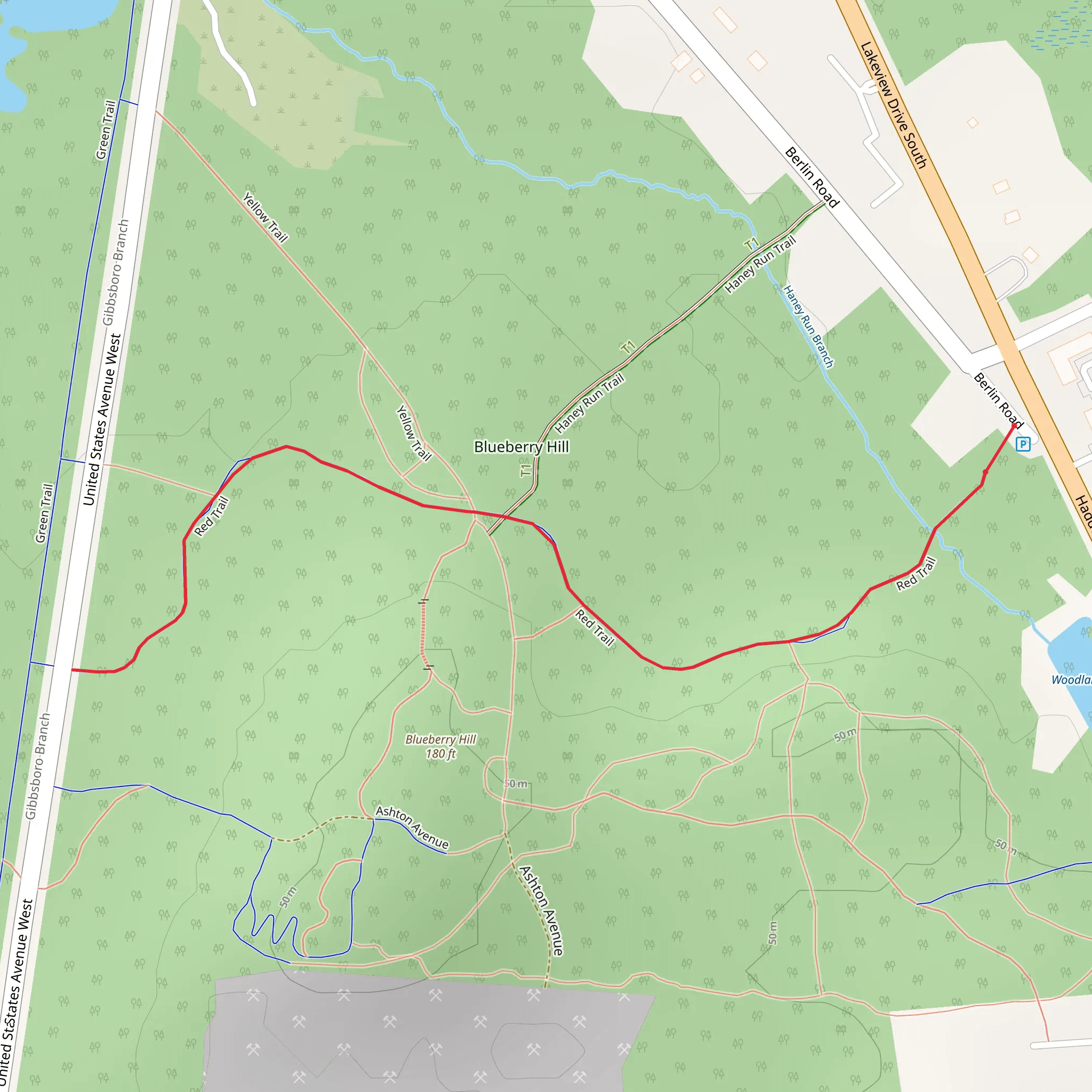Red Trail mobile static map