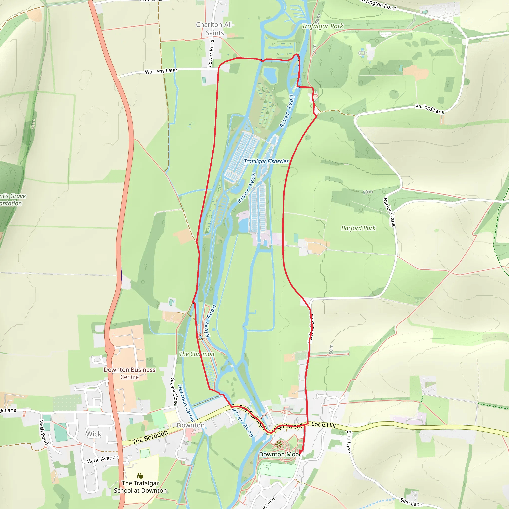 Downton Loop mobile static map