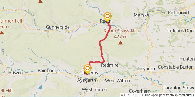 Bowland - Dales Traverse stage 7 Map